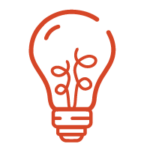 Lightbulb orange icon